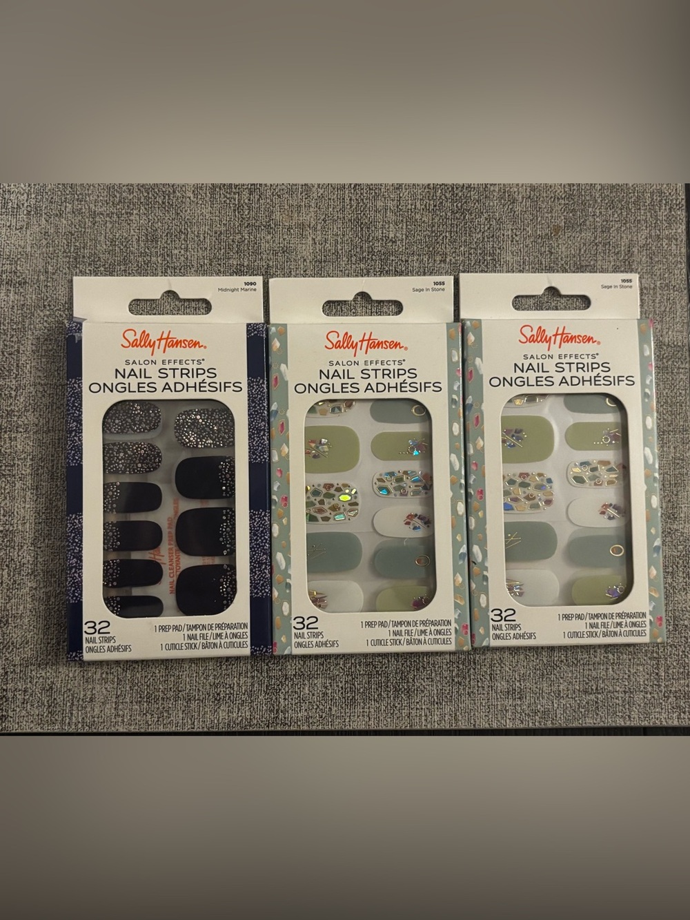 3 Sally Hansen Nail strips NEW